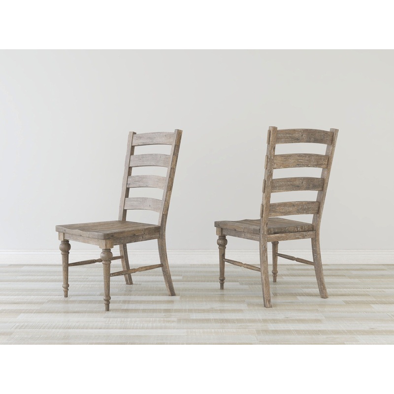 Ludin – Ladderback Dining Chairs, (Set of 2) – Taupe