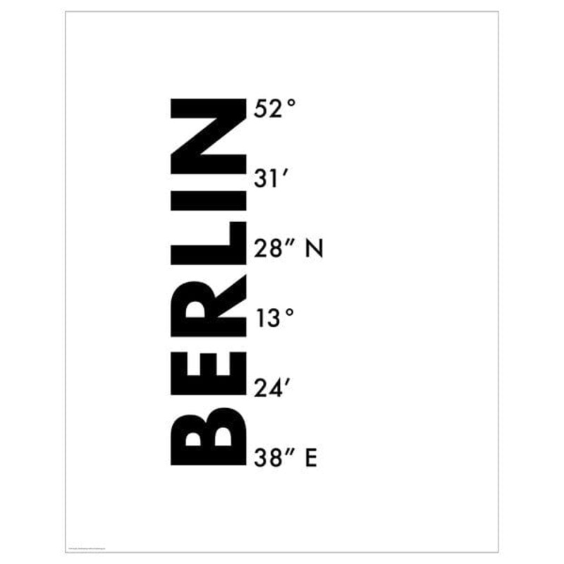 BILD poster, coordinates, Berlin