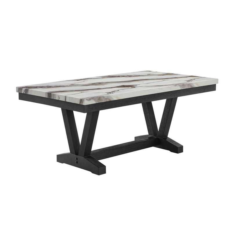 Panda – Dining Table And Trestle Base – Black