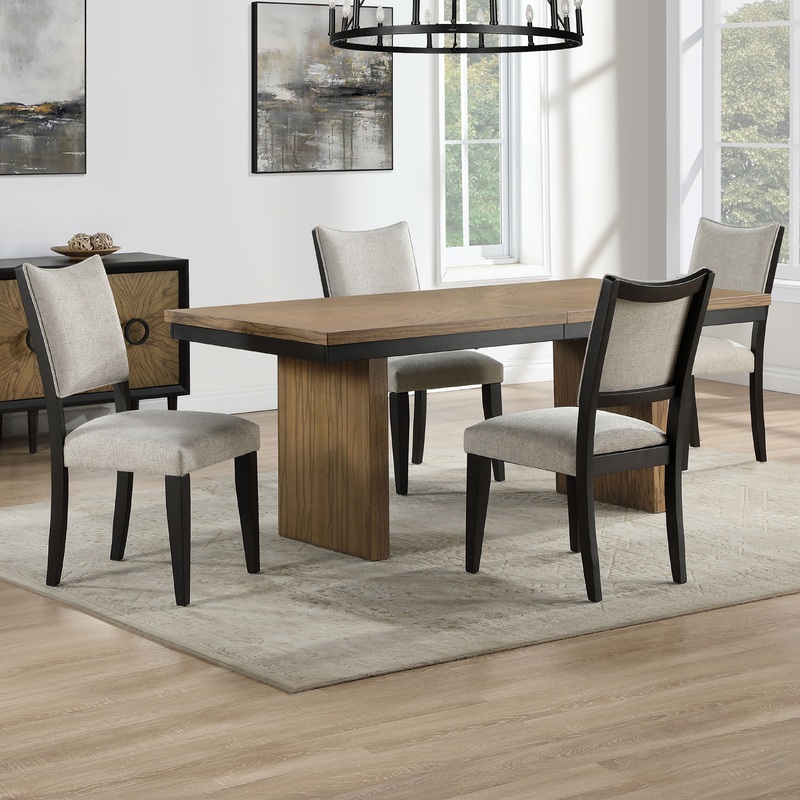Roatan – 5 Piece Table Dining Set – Brown