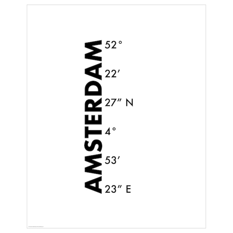 BILD poster, coordinates, Amsterdam
