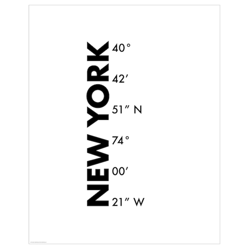 BILD poster, coordinates, New York