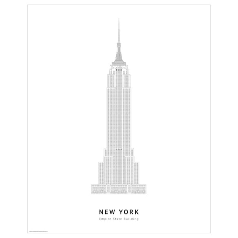 BILD poster, Empire State Building, New York