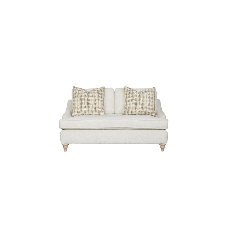 Loveseat Reversable Cushion With 2 Pillows – Off White