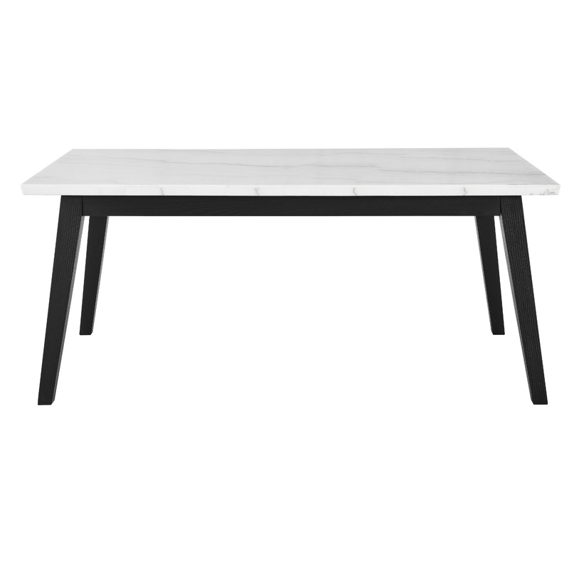Vida – Marble Top Dining Table – White