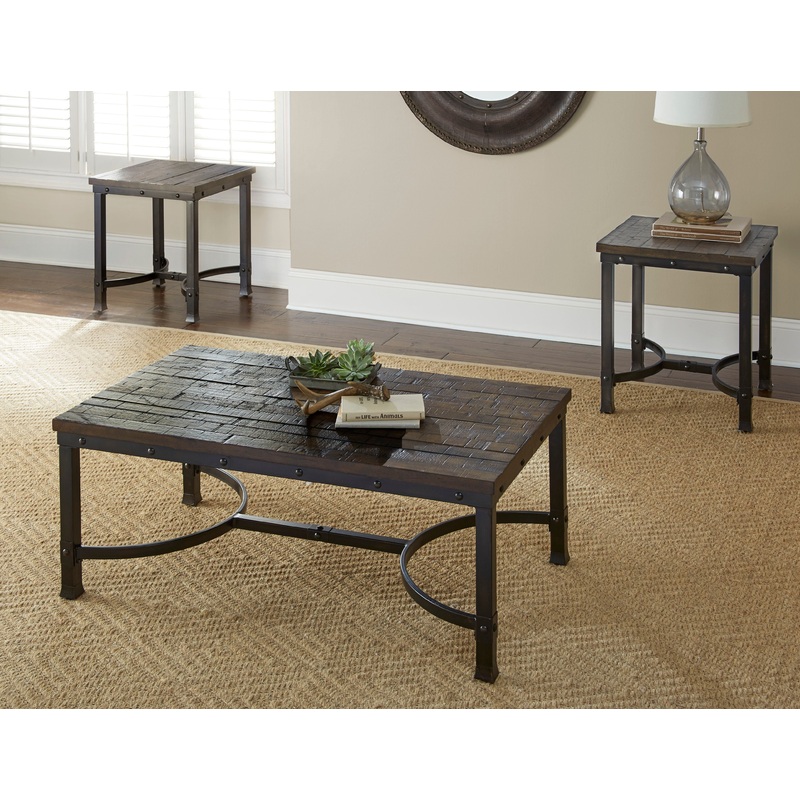 Ambrose – 3 Piece Table Set – Brown