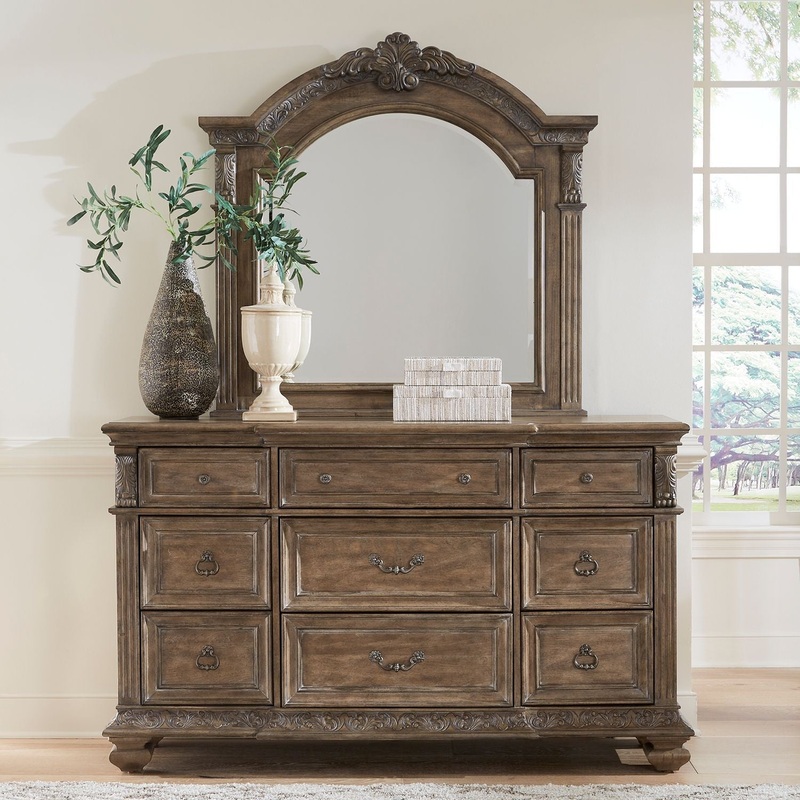 Carlisle Court – Optional Dresser & Mirror – Brown