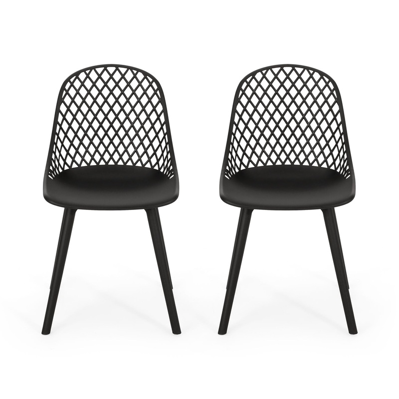 Lily Chair (Set of 2)|Black|Dark Green|White