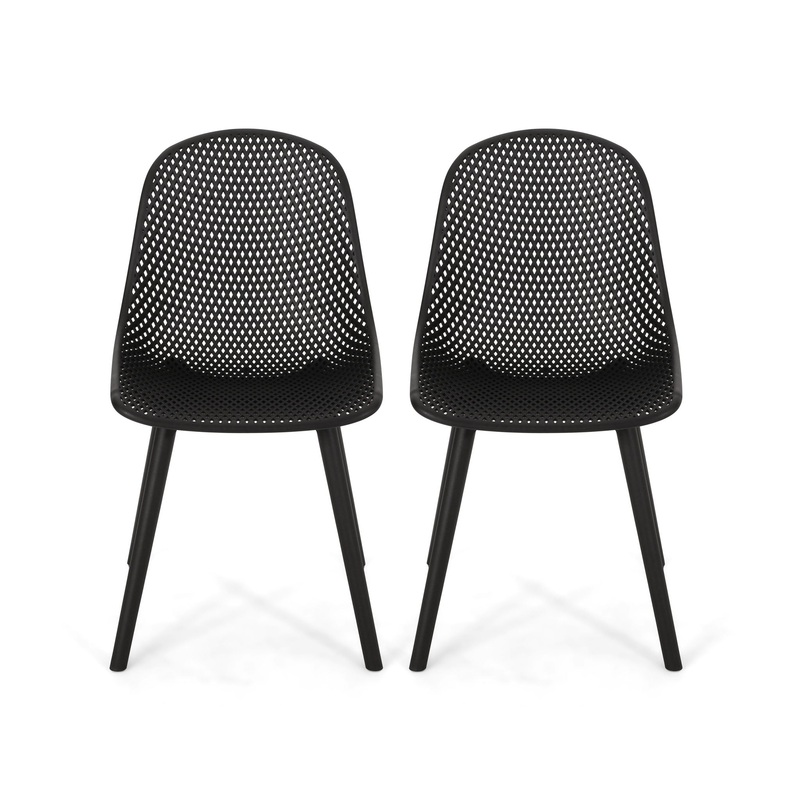 Posey Chair (Set of 2)|White|Black