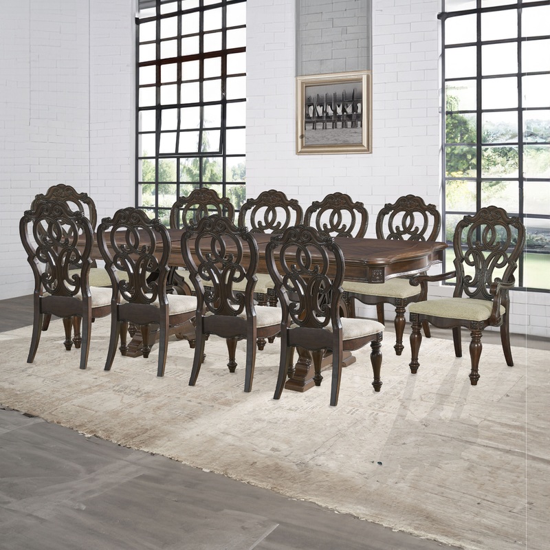 Royale – 12 Piece Dining Set – Brown