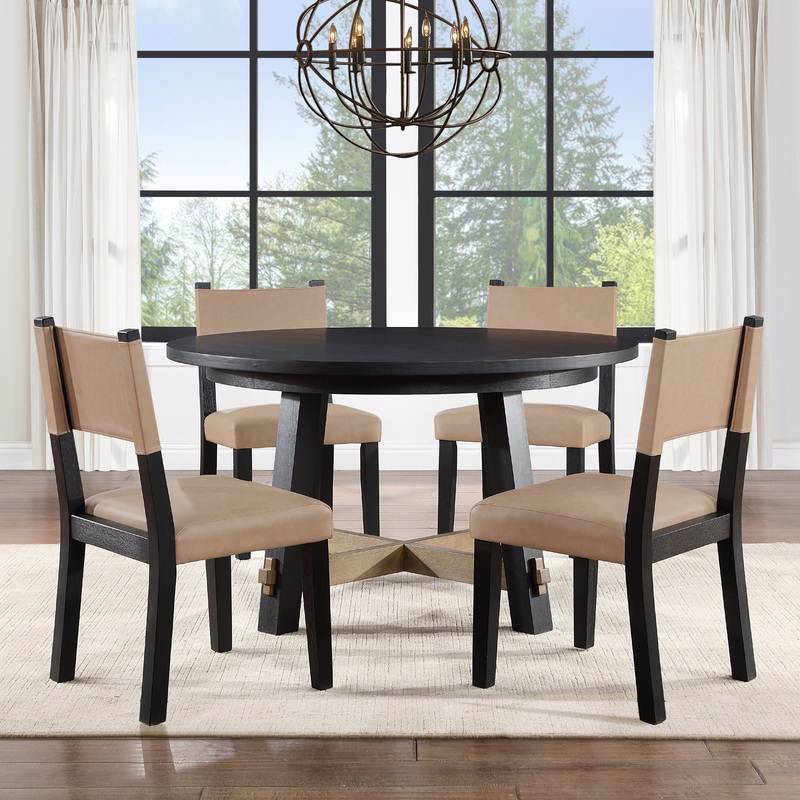 Aubrey – 5 Piece Round Dining Set