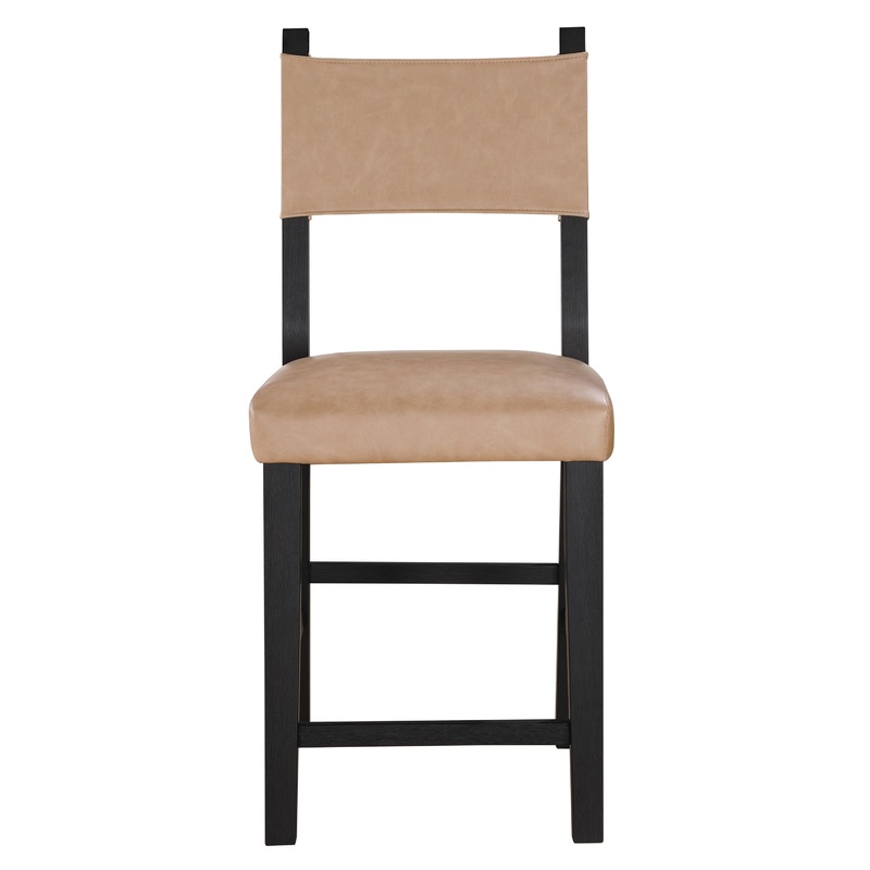 Aubrey – Counter Chair|Light Brown|Dark Gray