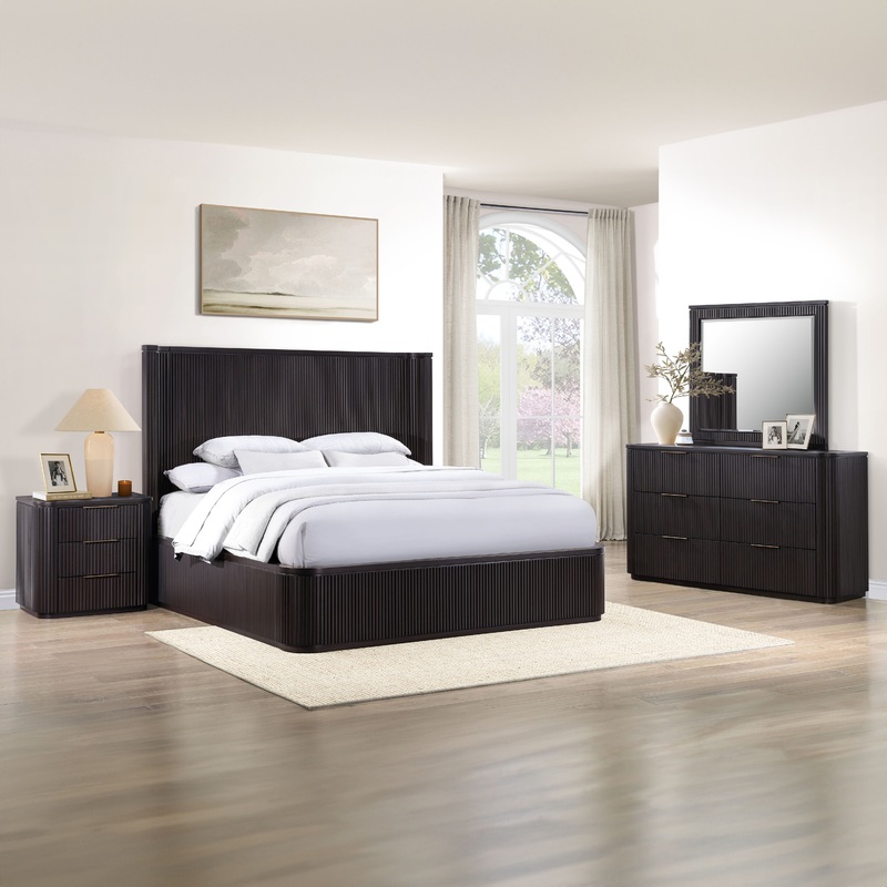 Henry – 4 Piece Bedroom Set|Light Brown|Dark Brown|Queen|King
