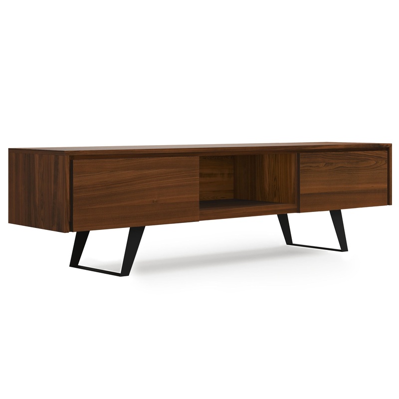 Lowry – Handcrafted TV Media Stand – Walnut