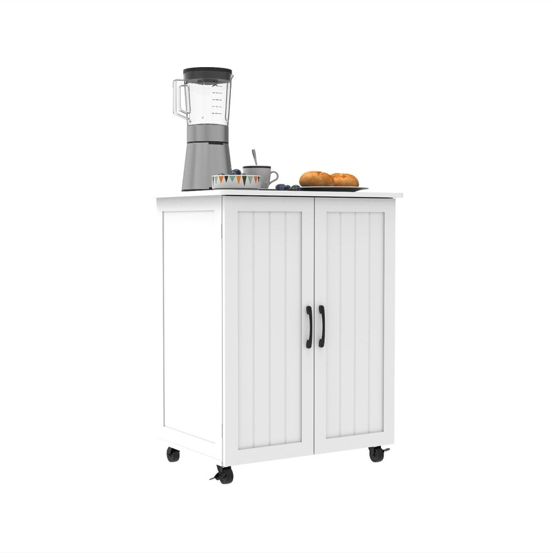 Sturdy Storage Cabinet With Large Capacity For Living Room, Bedroom, Kitchen – White