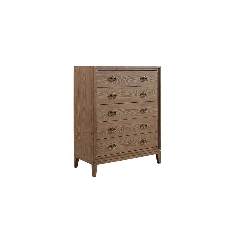 5 Drawer Chest Ample Storage|Black|Light Brown