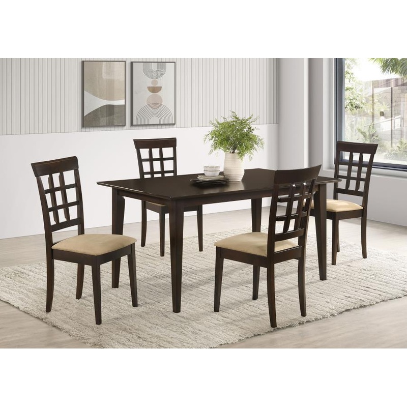 Gabriel – 5 Piece Rectangular 59 Dining Set – Cappuccino