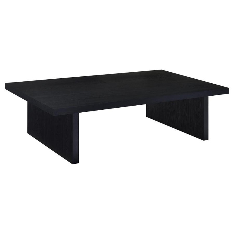 Max – Rectangular Engineered Laminate Coffee Table – Black