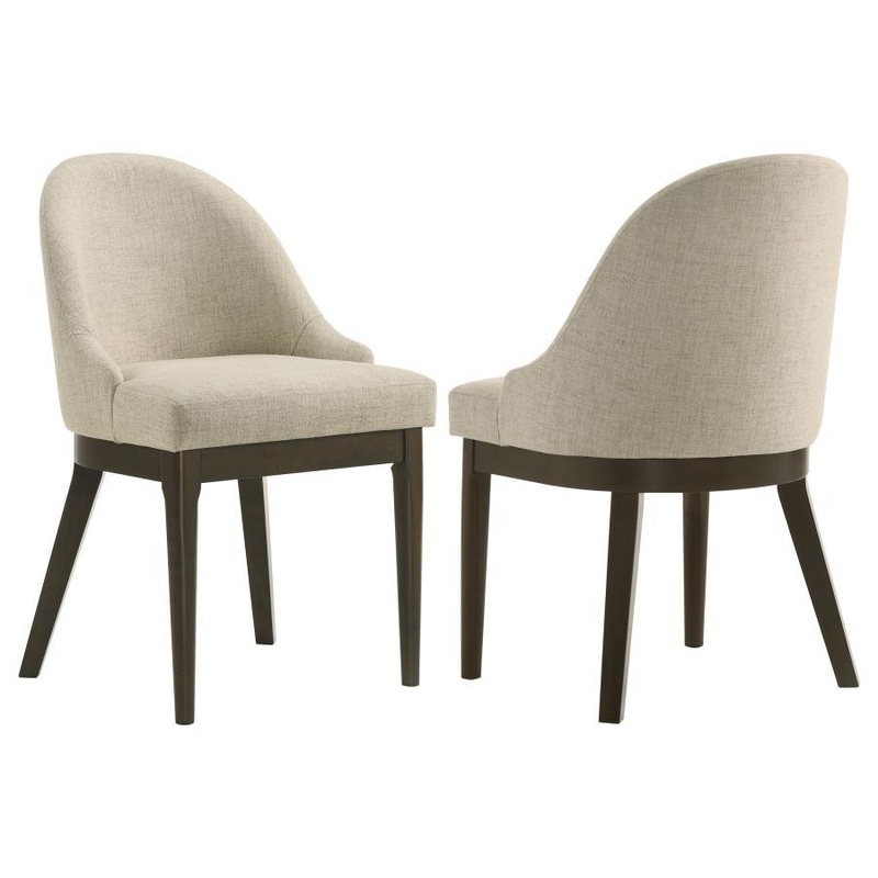 Reseda – Upholstered Dining Side Chair (Set of 2) – Beige
