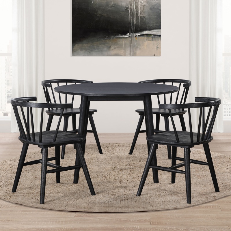 Willow – 5 Piece Round Dining Set