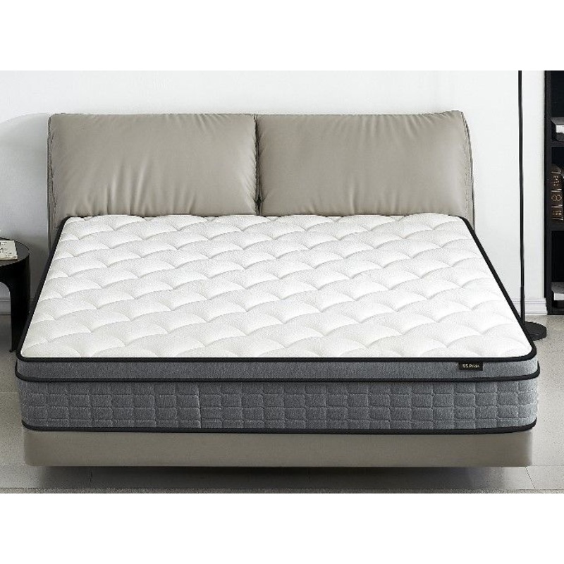 12 Hybrid Pillow Top Mattress A Box With Gel Infused Memory Foam, Breathable And Hypoallergenic, Medium Firm For Lumbar Support