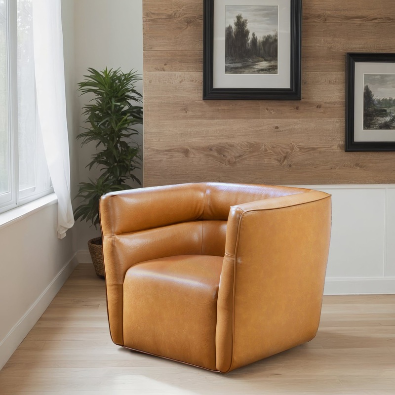 Callan – Swivel Chair – Tan