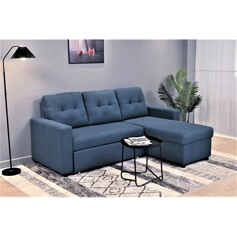 Convertible L Shaped Sectional Sleeper Sofa Bed, Saving Pull Out Couch