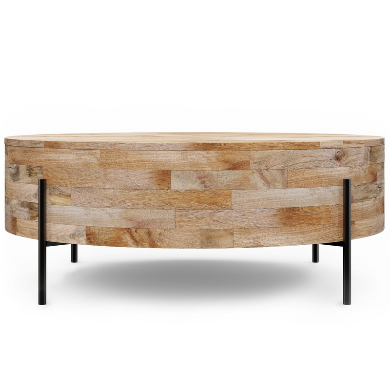 Rayburn – Drum Coffee Table – Natural