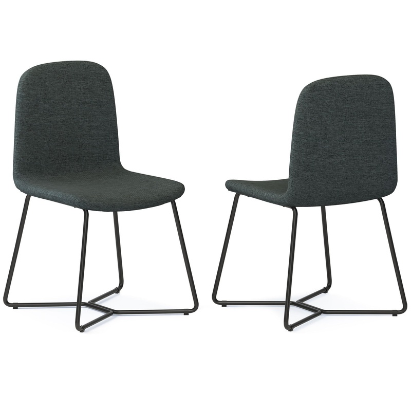 Wilcox – Dining Chair (Set of 2) – Charcoal Gray