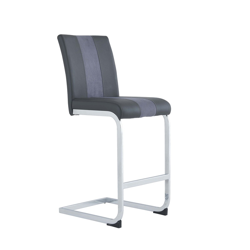 Altis – Bar Stools (Set of 4)|Dark Gray|White