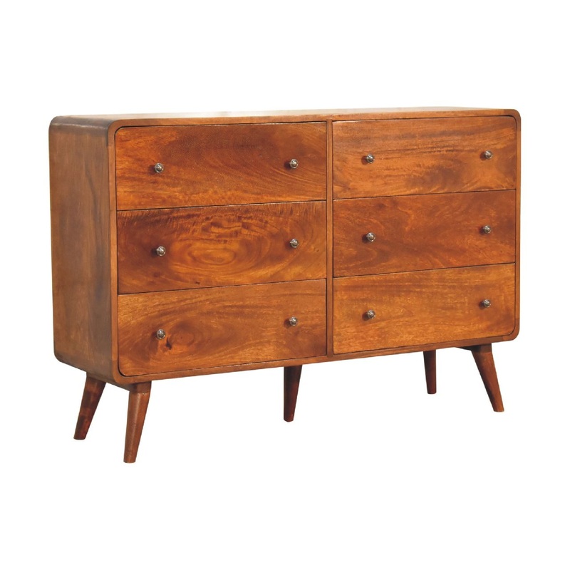 Large Curved Chest – Chestnut