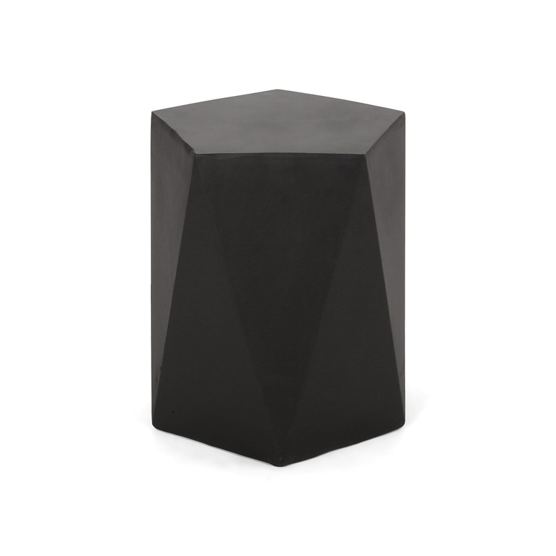 Side Table With Geometric Design