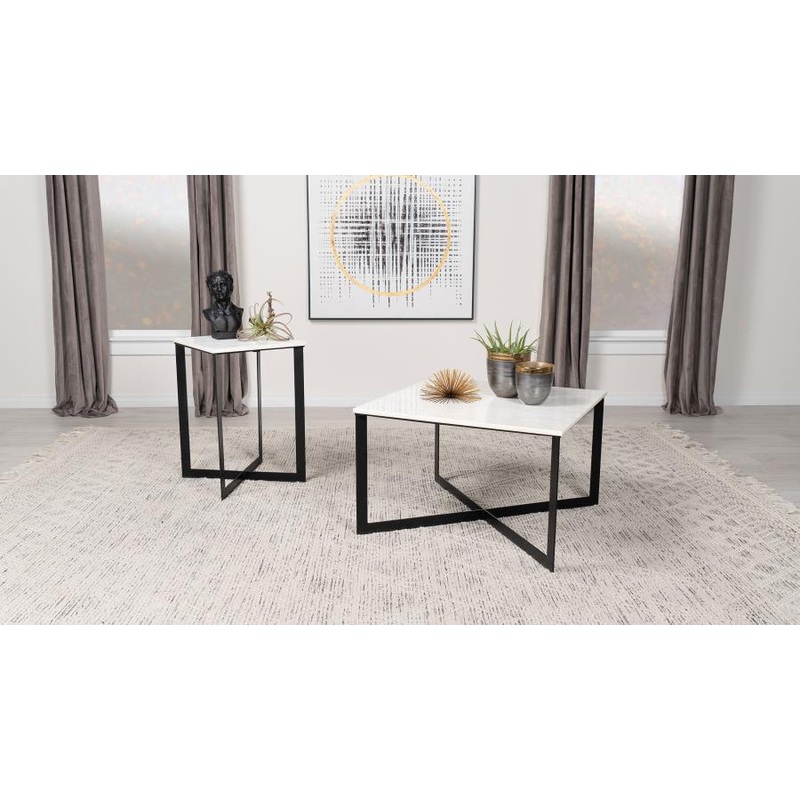 Tobin – Marble Top Coffee And End Table Set