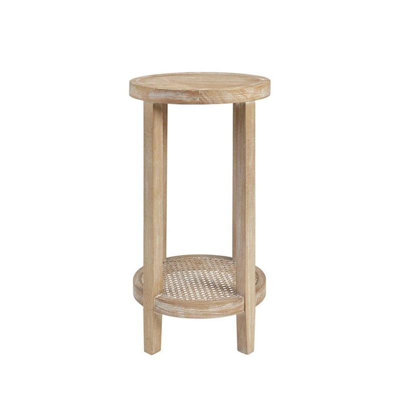 Bedford – Round Accent Table – Reclaimed Wheat