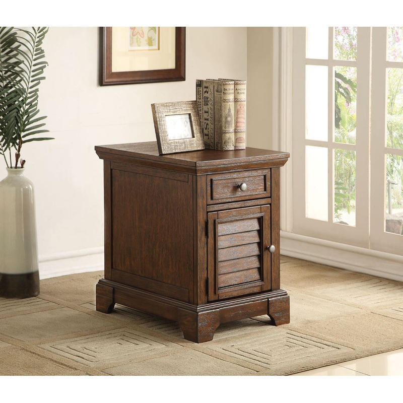Evrard – Accent Table – Dark Oak