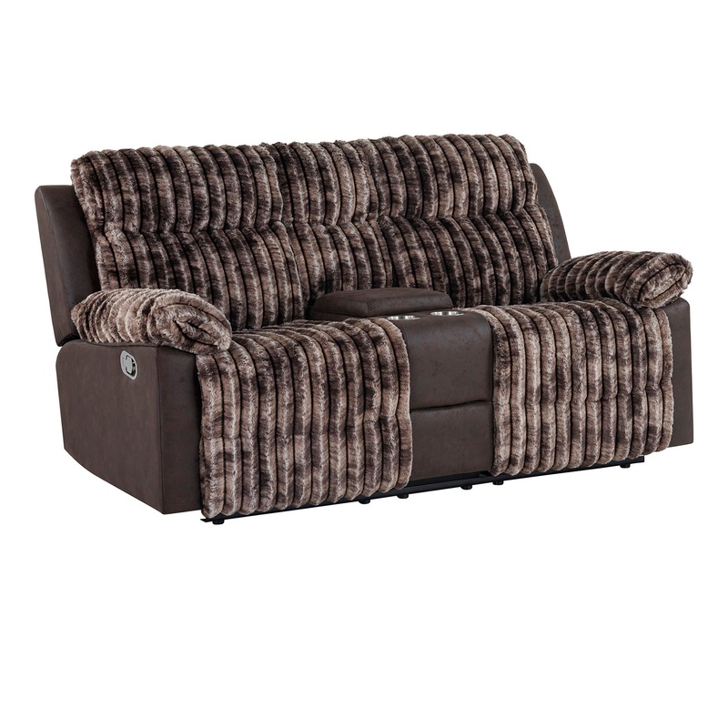 Bruni – Console Reclining Loveseat With Manual Recline