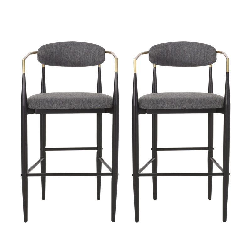 Counter Height Upholstered Barstools (Set of 2)