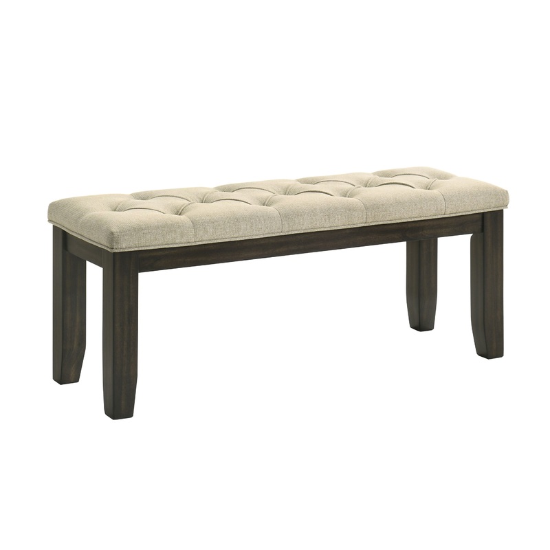 Herbert – Bench – Espresso / Beige