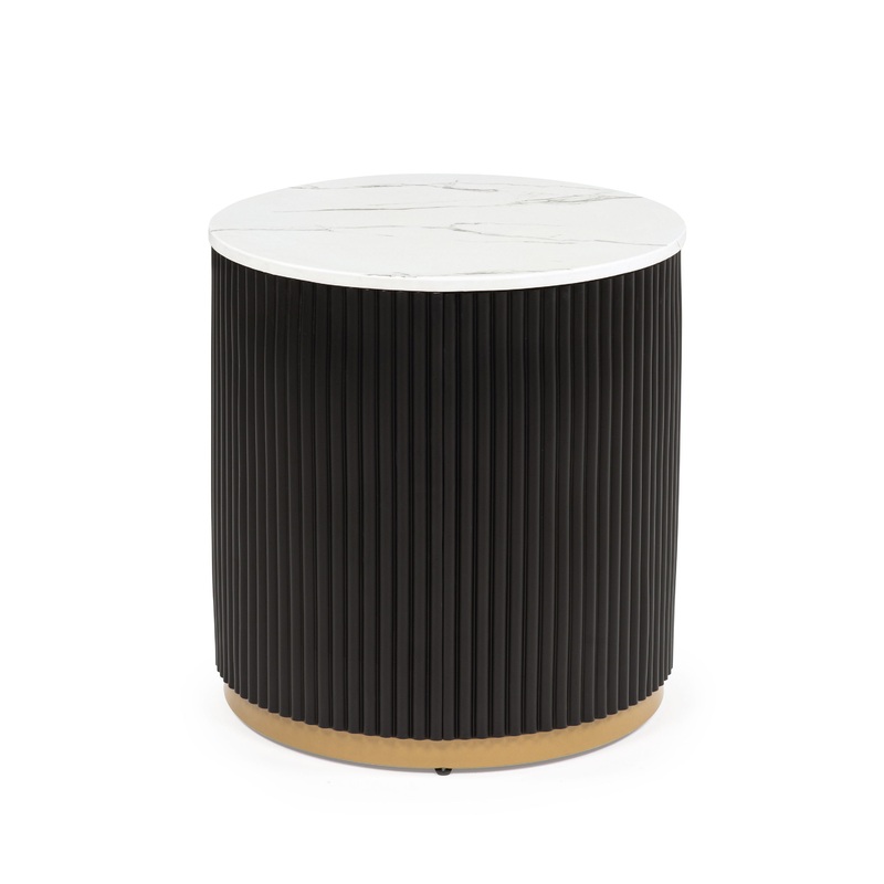 Kara – End Table – Black / White