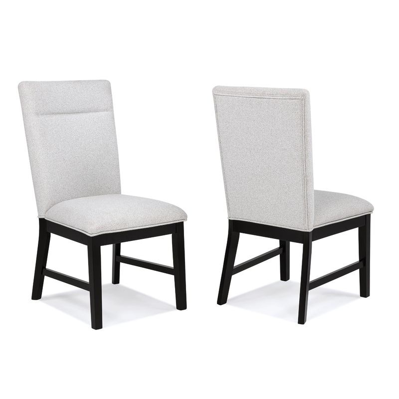 Sebastian – Side Chair (Set of 2) – Black / Gray