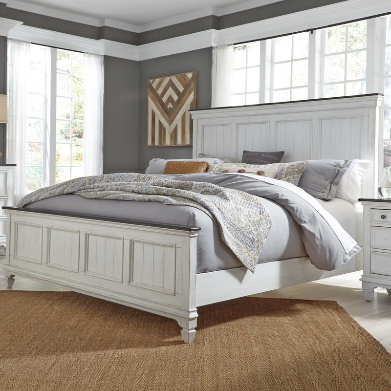 Allyson Park – Panel Bed|White|Full|Twin|Queen|California King|King