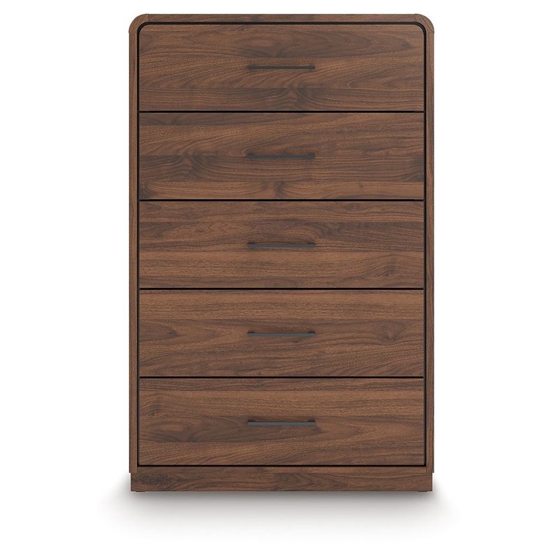 Fortlorn – Five Drawer Chest – Walnut Brown