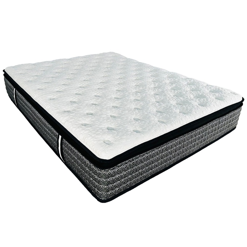 Premium 14 Queen Size Hybrid Mattress In A Box Plush Gel Memory Foam Top With Cooling Technology – Gray / White