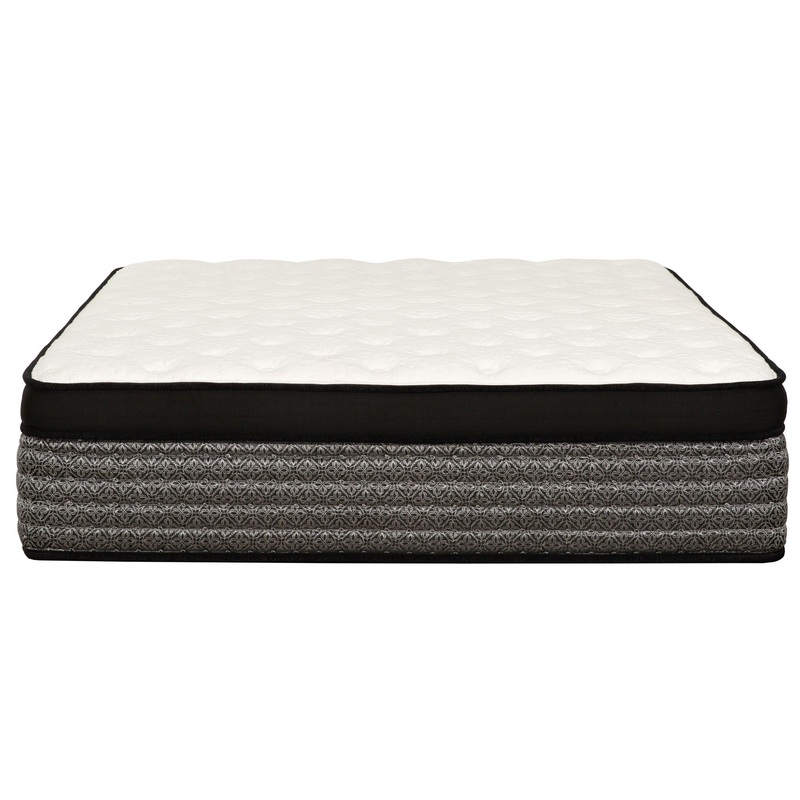 Premium 16 Queen Size Hybrid Mattress In A Box Plush Gel Memory Foam Top With Cooling Technology – Gray / White