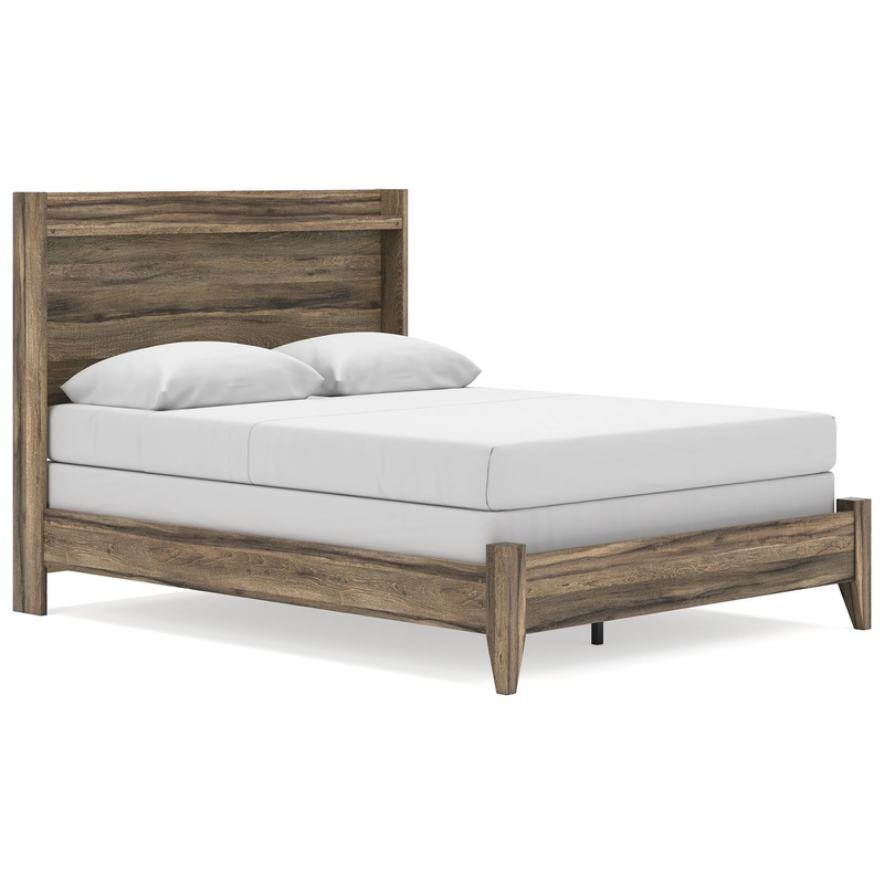 Elbrim – Panel Bed|Dark Brown|Full|King|Queen