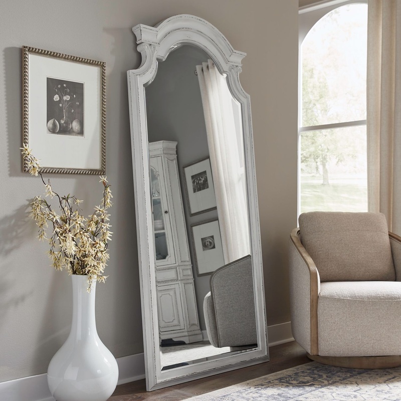 Magnolia Manor – Floor Mirror – White