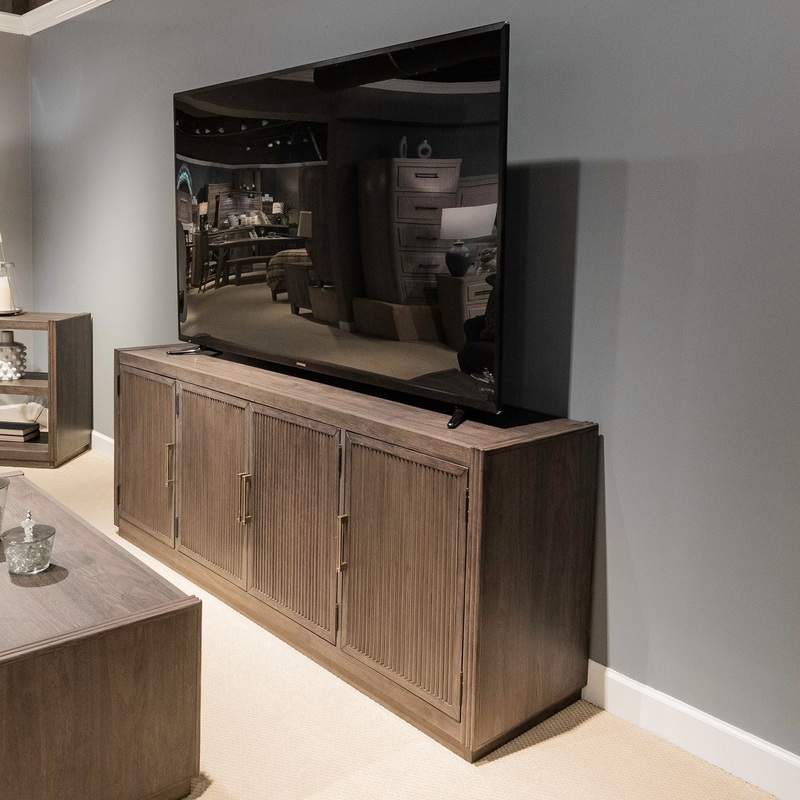 Modern Edge – 77 TV Console – Brown