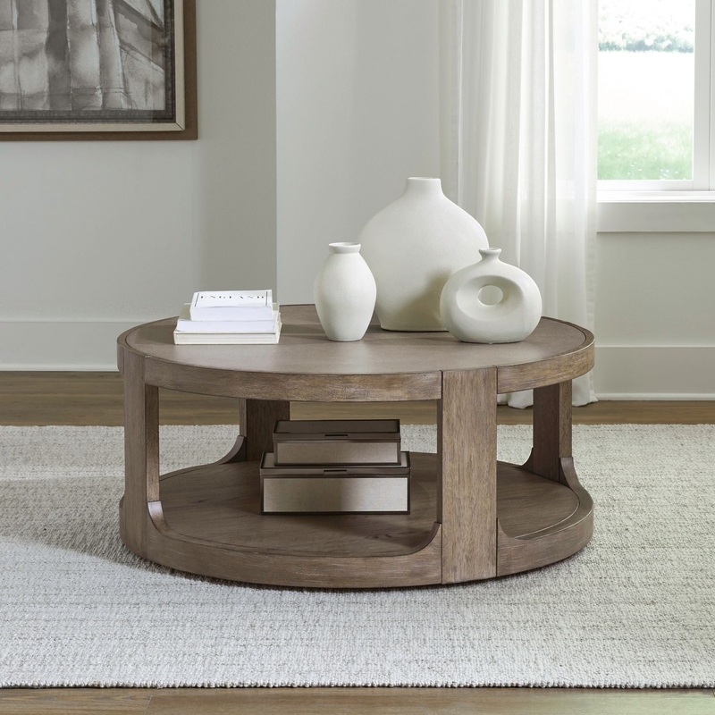 South Bend – Round Cocktail Table – Brown