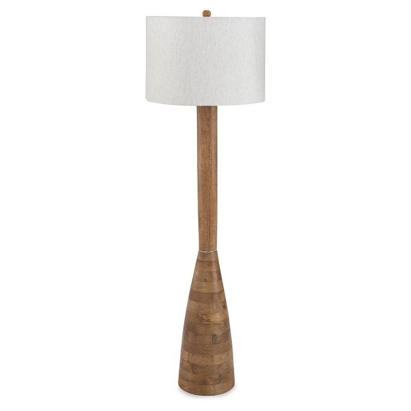 Ailsa – Wood Floor Lamp – Natural Brown