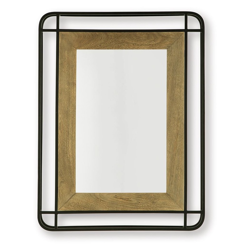 Beelman – Accent Mirror – Black / Brown